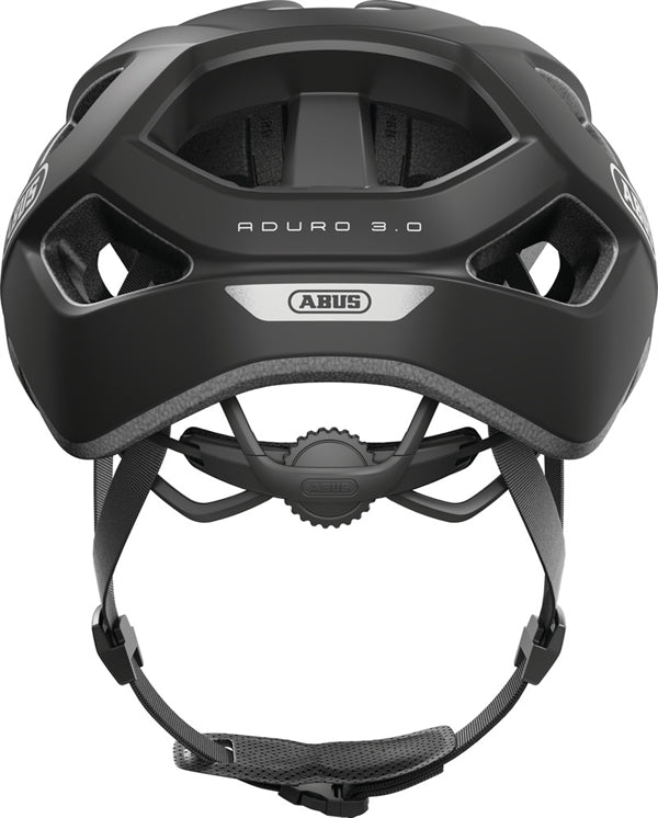 Abus Aduro 3.0 Velvet Black. Mat sort cykelhjelm med skygge