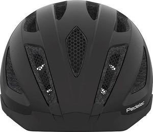 Abus Pedelec 1.1 Black Edition med regnslag og LED lys. Cykelhjelm til elcykel