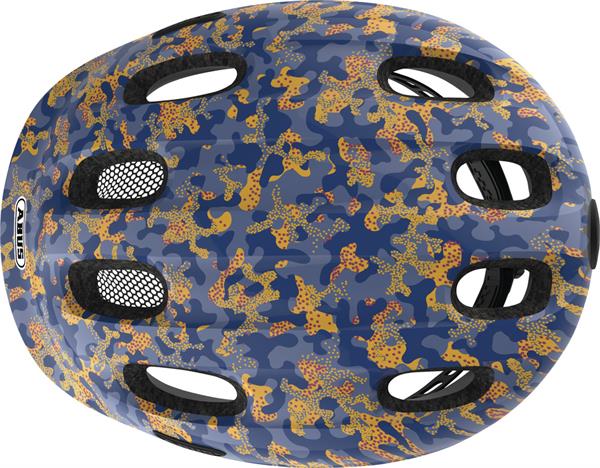 Abus Smiley 2.0 Camou Blue | cykelhjelm til børn blå camouflage