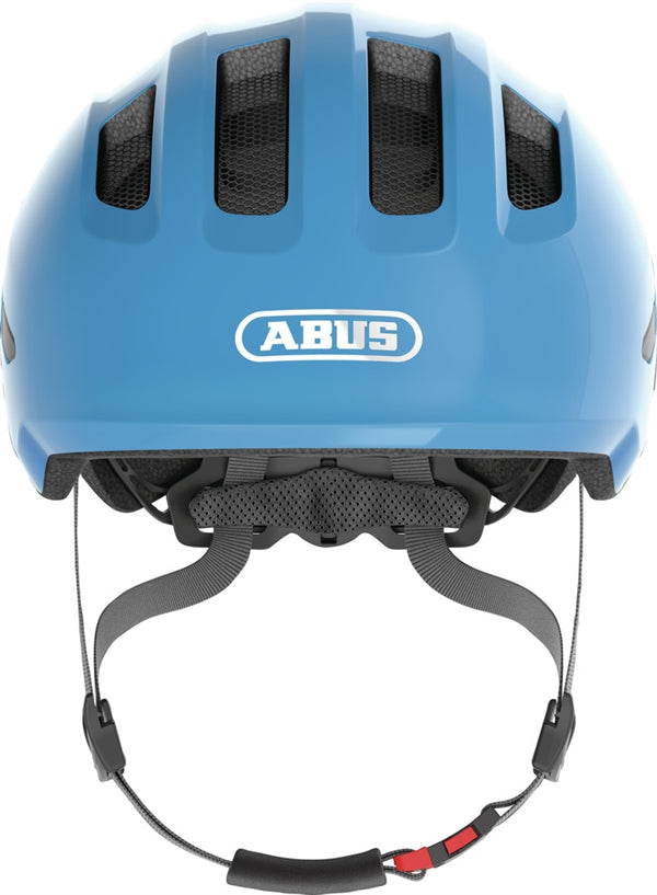 Abus Smiley 3.0 Shiny Blue. Lyseblå cykelhjelm til barn og baby