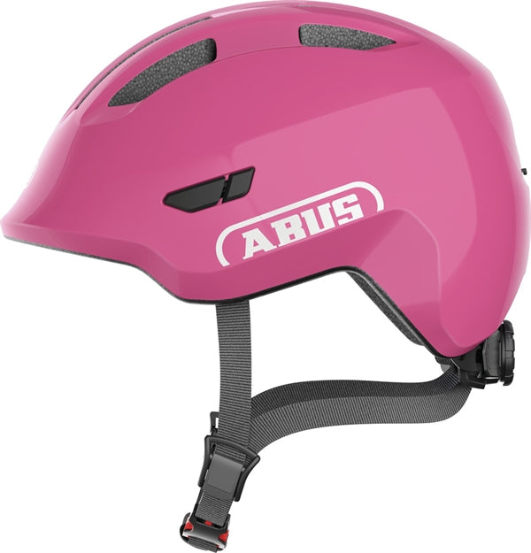 Abus Smiley 3.0 Shiny Pink | Lyserød cykelhjelm til baby og små børn