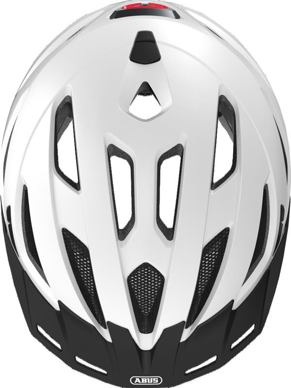 Abus Urban-I 3.0 Cykelhjelm Polar White med LED lys