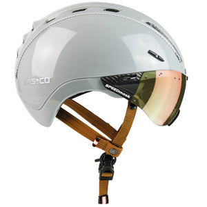 Casco Roadster Plus Glossy Sand. Sandfarvet cykelhjelm med visir