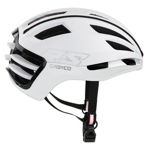 Casco Speedairo Race White Structure. Lækker hvid cykelhjelm til landevej og sport.