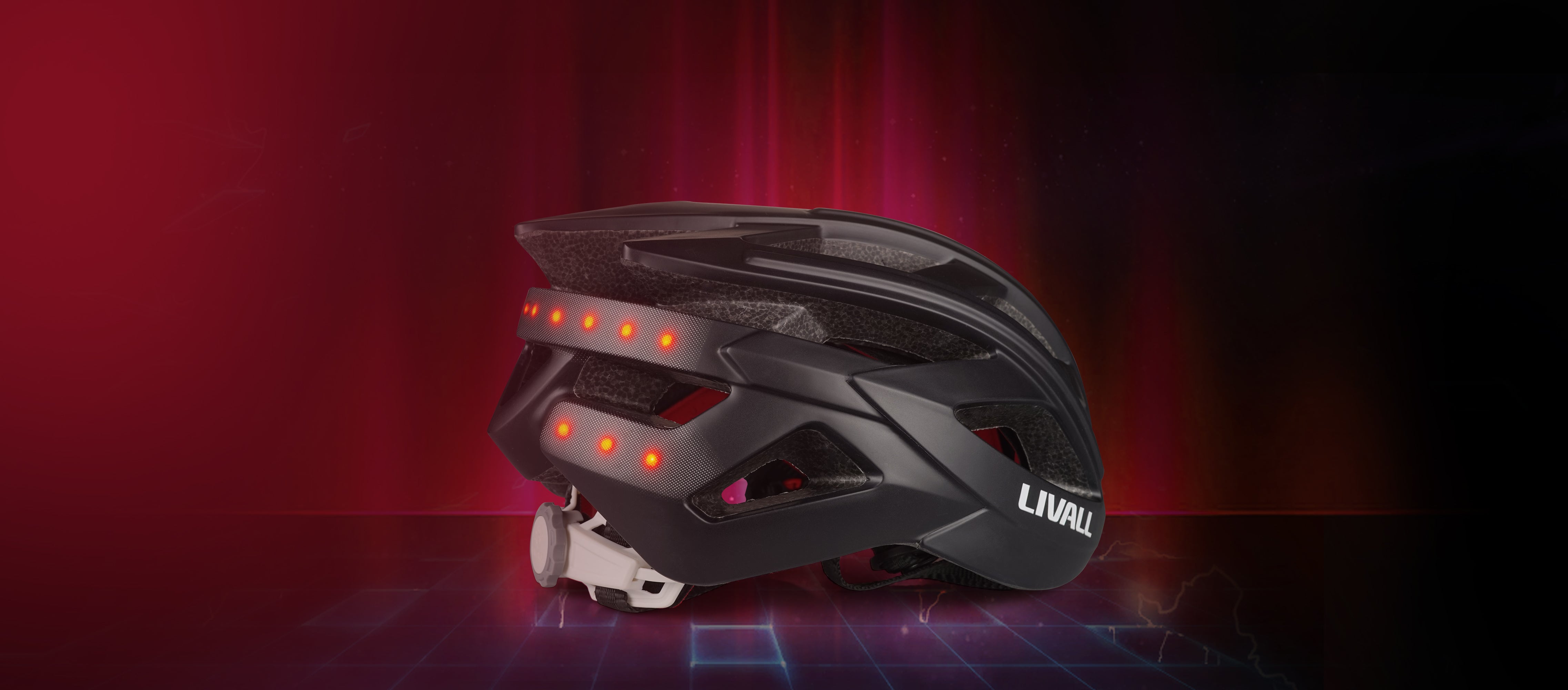 Livall BH60 SE Black Bluetooth str. 55-61 cm | cykelhjelm til landevej med led lys