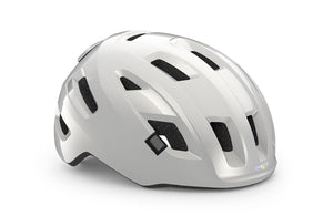 Met e-mob mips white glossy. Hvid cykelhjelm med mips til elcykel