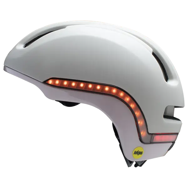 Nutcase Vio Rozay Gloss Mips | smart cykelhjelm med LED og Mips