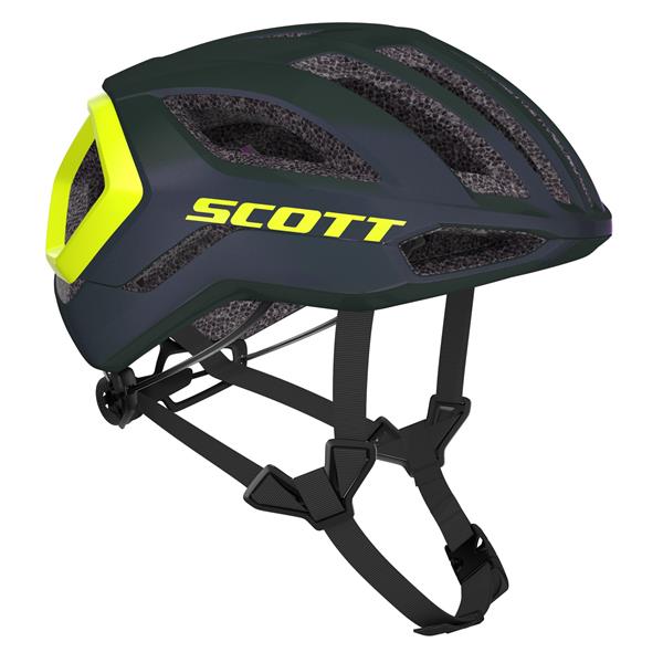 Scott Centric Plus (Mips) Prism Green Radium Yellow | Grøn og gul tophjelm fra Scott til landevej